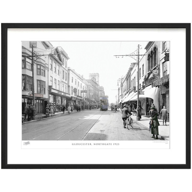 Gloucester, Northgate 1923 by Francis Frith - Single Picture Frame Print, 40cm H x 50cm W x 2.3cm D
