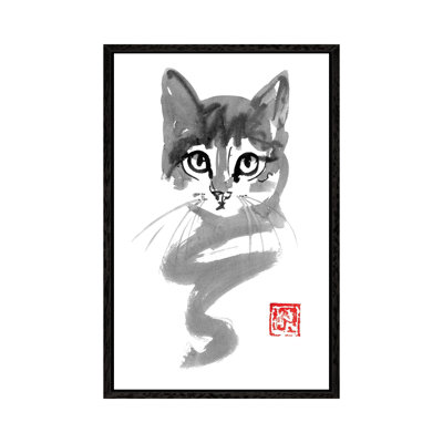 Cute Cat Line by Péchane - Painting on Canvas
