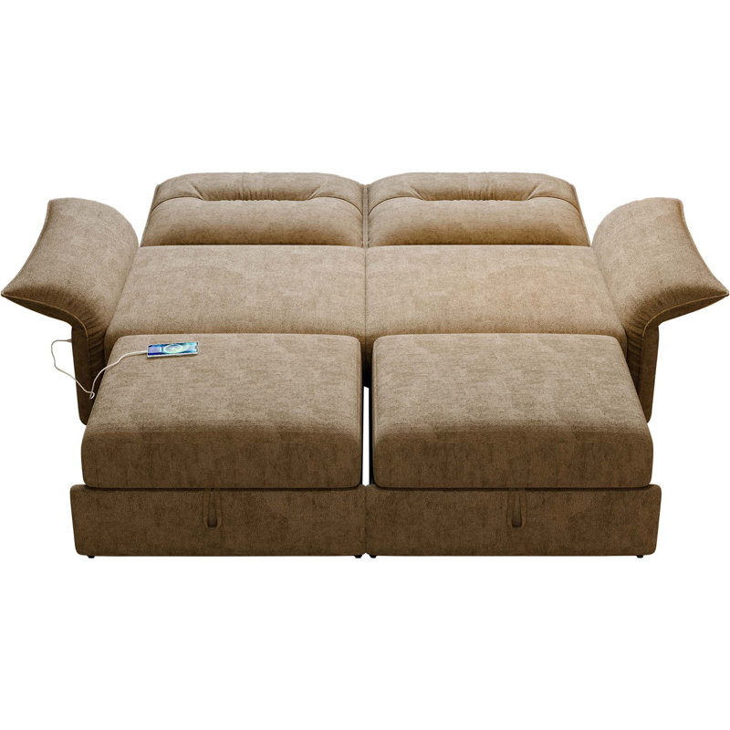 Convertible Sofa Bed with Plush Comfort