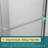 Double Sliding Shower Door With 1/4'' Clear Tempered Glass,48"W x 72"H -101837360