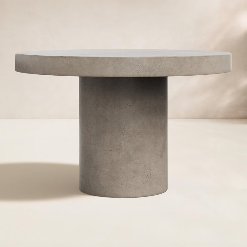 Table de salle à manger Kareen, Gris foncé, Table de salle à manger (hauteur de 30,25 po) , Rond 47,25 po