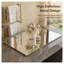 Miroir mural pleine longueur 65 po x 21 po à DEL avec arche symétrique et intensité variable 3 couleurs avec bordure givrée