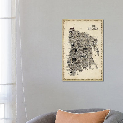 Antique New York Collection-Bronx by Rafael Esquer - Wrapped Canvas Print