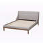 Lit plateforme double tapissier Aveza, style contemporain, beige, l 59 po x L 82,2 po x H 39,96 po-68112513-68112514