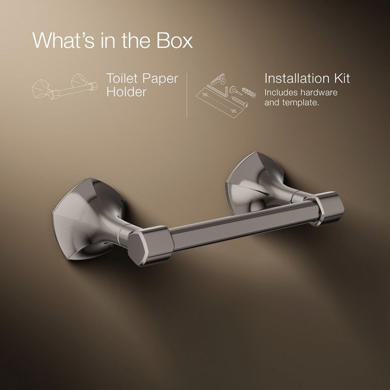 Occasion Pivoting Toilet Paper Holder, Vibrant Titanium