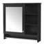 Armoire de rangement murale à miroir avec tablette réglable, charnières à fermeture en douceur pour la salle de bain-1388939518