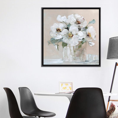 Soft Whites - Wall Art Print - Framed Canvas