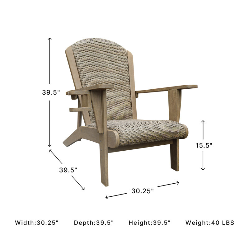 Demitrios Outdoor Adirondack Chair