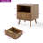 3-piece Bedroom Set, Queen Size Fluted Floating Bed & 2 Nightstands, No Headboard, No Box Spring Needed-9086633-9086629