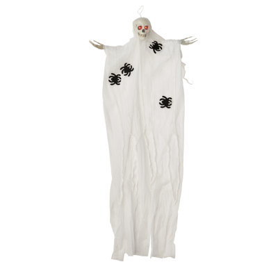Hanging Light Up Ghost Skeleton with 4" Head