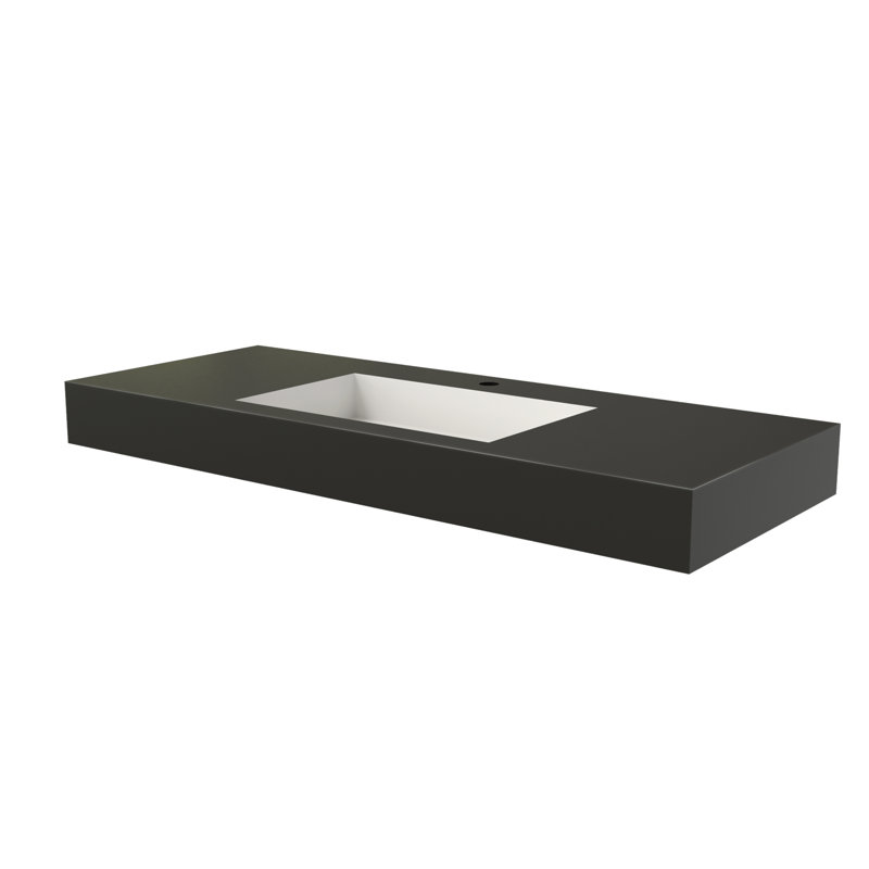 Intérieur blanc extérieur noir surface solide du bassin
