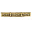 CARLISLE CURVED 5" C TO C PULL; MUSEUM GOLD FINISH