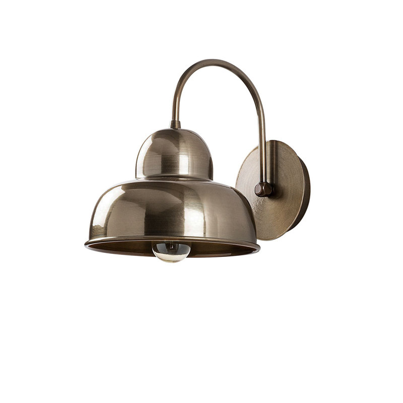 Stylish Gold Wall Lamp, Glam Scandinavian Design, 8.0 x 10.6 x 9.4 inches | Durable Metal Body, E27 Socket (Max 40W), IP20 Rated | Perfect for Living Room, Bedroom, and Hallway Lighting, Elegant Home Decor