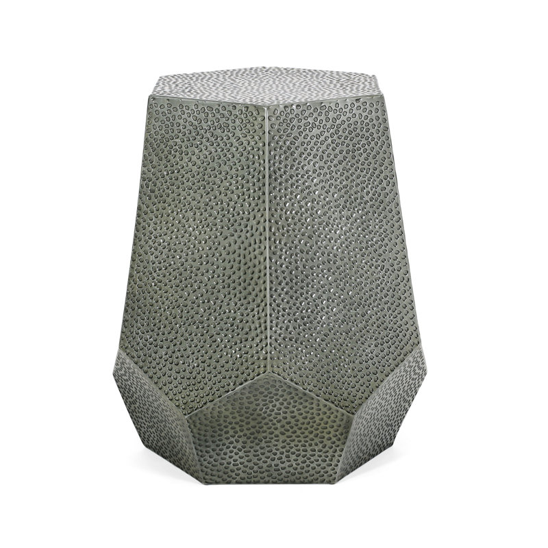 Table de bout Berghildur, Argent antique