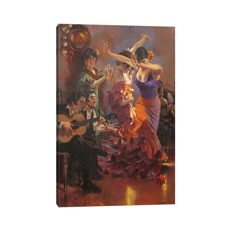 Dance With Pain by Maher Morcos - Wrapped Canvas Painting, 30.48 cm H x 45.72 cm W