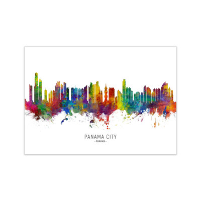 Panama City Skyline by Michael Tompsett - Print