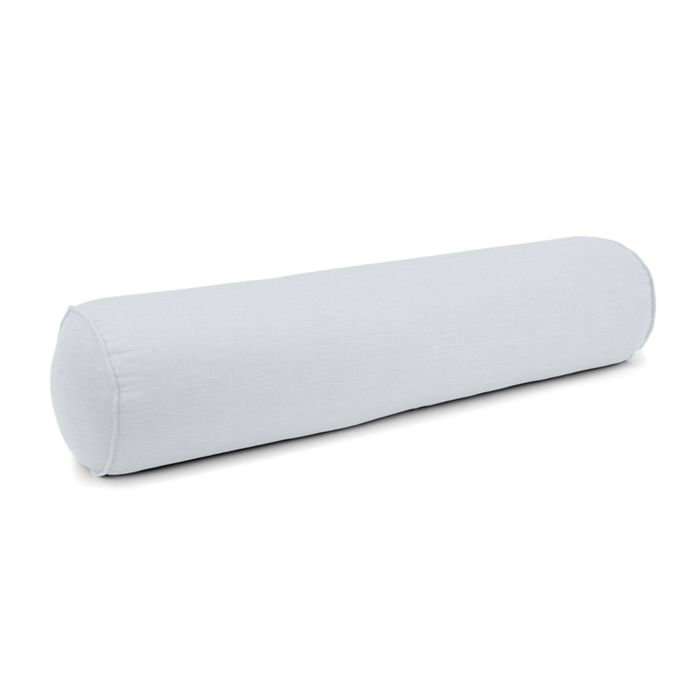 Linen Bolster Pillow Cover & Insert, 8" x 24", Opal