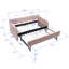 Structure de lit de jour simple rembourrée avec lit gigogne, canapé-lit simple pour chambre d'amis, support à lattes de bois, rose-988181506