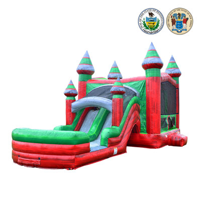 Jeu gonflable et glissade d'eau pour enfants JumpOrange Midnight (avec piscine et souffleur)