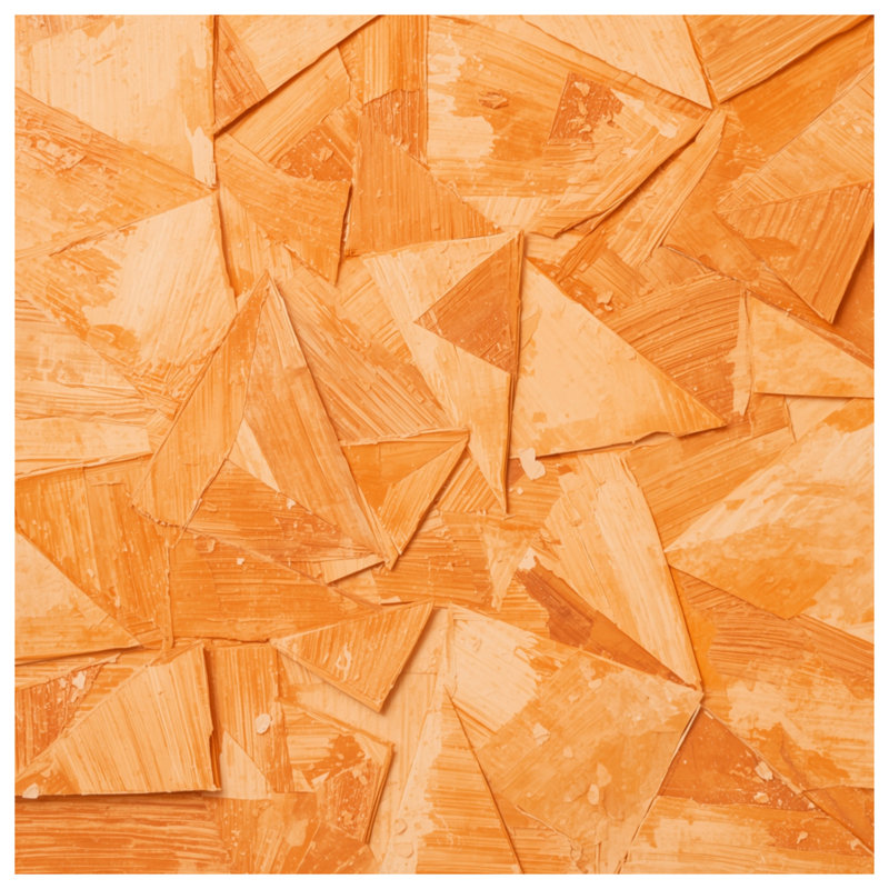 Orange Geometric Abstract Comforter, Twin