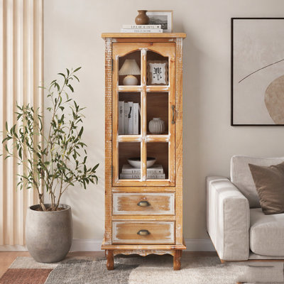 Rustic Wooden Storage Cabinet
