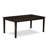 5 Piece Dining Room Furniture Set Includes a Rectangle Dining Table with Pedestal and 4 Brown Linen Fabric Parsons Chairs, 42x72 Inch, Cappuccino-1219134678-1219134676