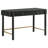 Black 2-Drawer Vanity Desk Makeup Table For Bedroom