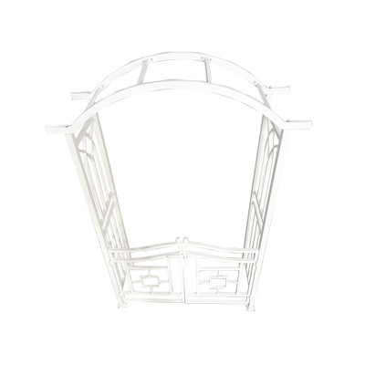 Arche de jardin en aluminium avec barrière
