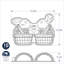 Bunny In A Basket 3D Cake Pan