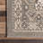 Daye Traditional Tiled Power Loom Performance Gray/Beige Rug-737894844