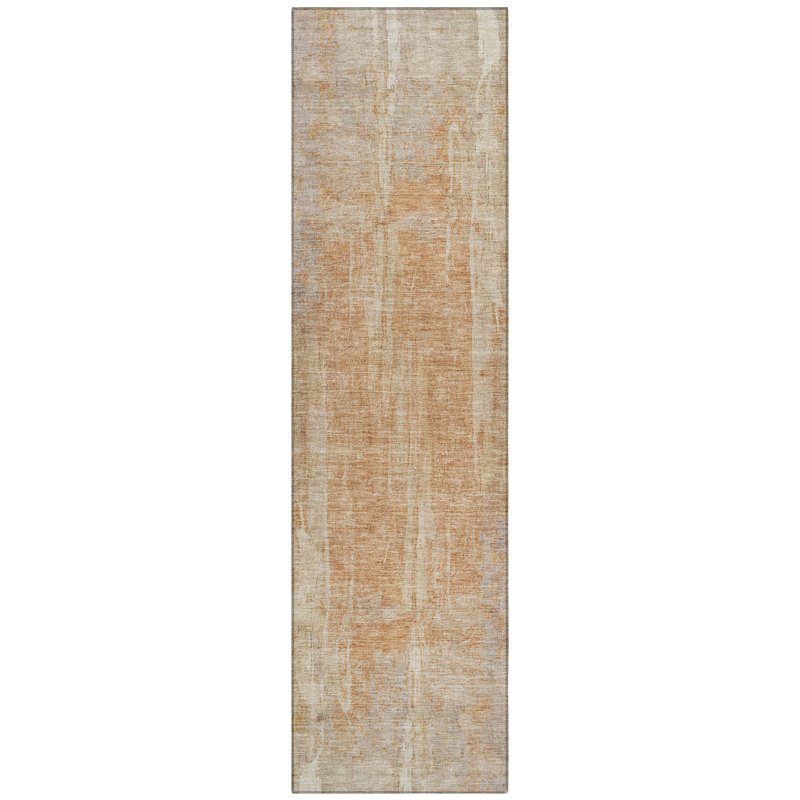 Machine Washable Indoor/Outdoor Masuda ACN2309 Abstract Rug, Runner 2'3" x 7'6"