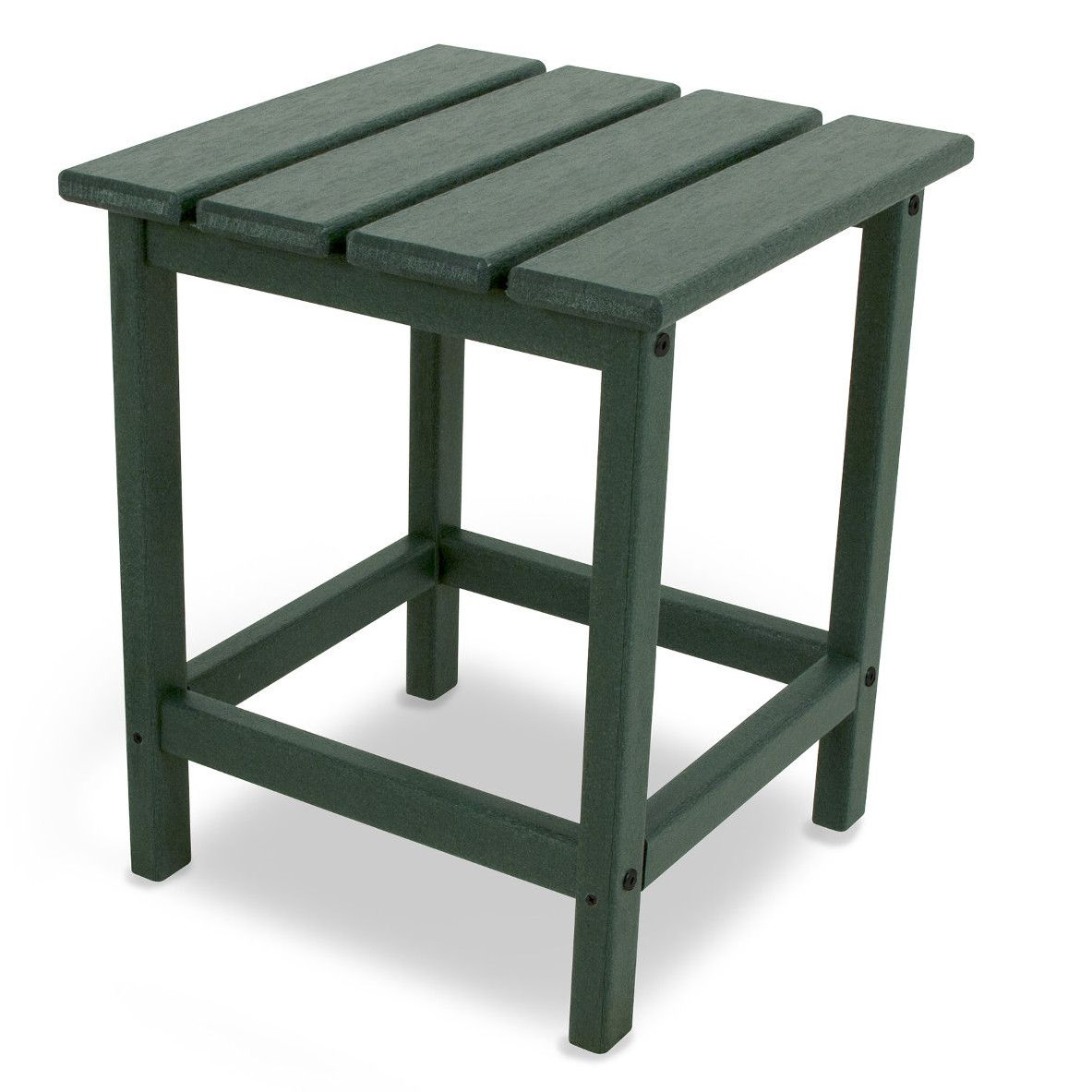 POLYWOOD® Long Island 15" Patio Side Table, Green