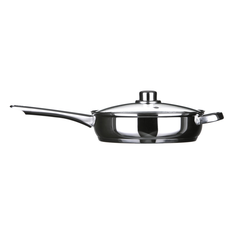 Symple Stuff Stainless Steel Saute Pan with Lid