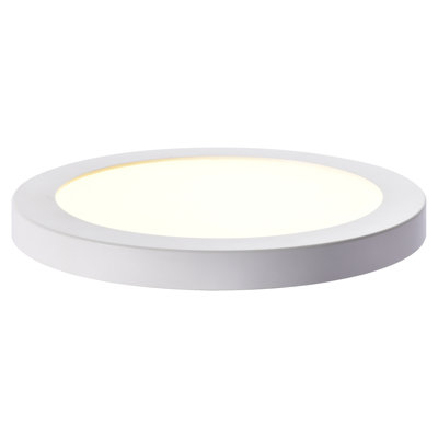 White Round Flat 3000k 4000k 5000k Integrated Led Flush Mount Ceiling Light Disc Light For Hallway Living Room