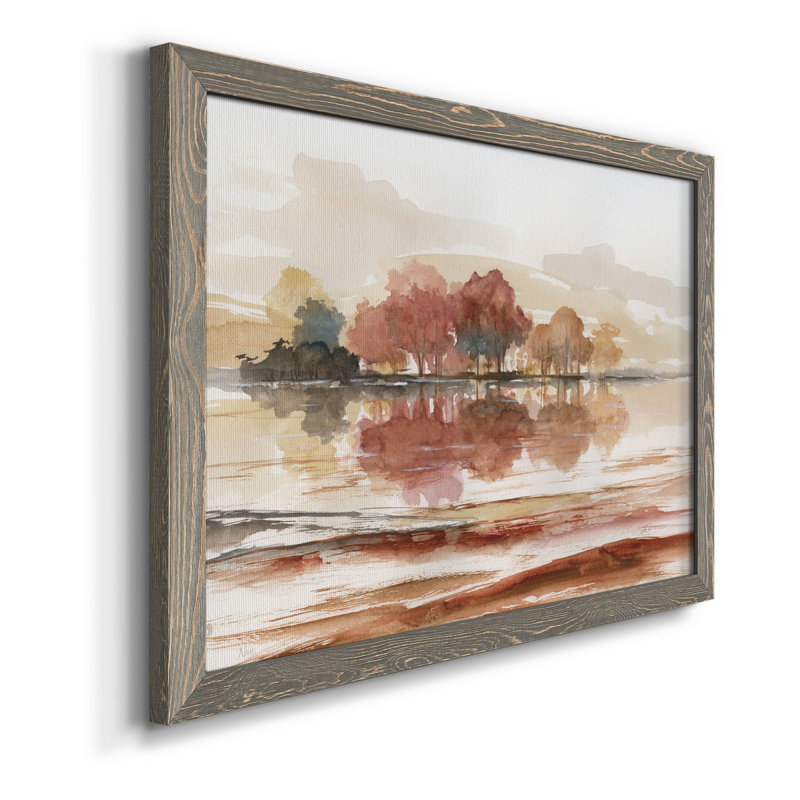 Earthy Dreams - Peinture sur toile encadrée, H 37,5 po x l 27,5 po x P 1,5 po, Gris