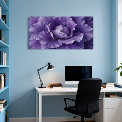 Plantes et fleurs, fleur mauve, reproduction d'art