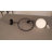 Modern Industrial Chandelier, Black & White, 15.7 x 5.9 inches | Metal Body, Height: 15.4 inches | E27 Socket Max 40W, IP20 | Sleek Scandinavian Design for Home & Office, Stylish Lighting Solution