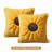 Soft Plush Sunflower Jacquard Throw Pillow Covers