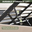 Lit plateforme tapissier avec rangement à tête de lit relevable hydraulique Braya Luxury-275614261-275614259