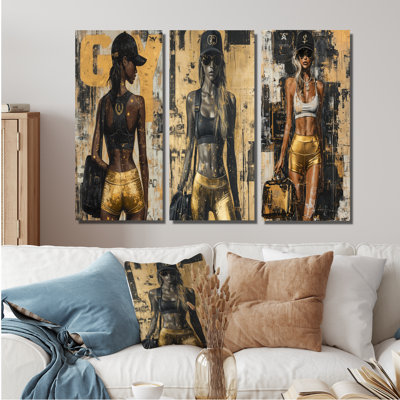 «Gym Model Peak Performance I», collection d'art mural «Fashion Gym Girl»