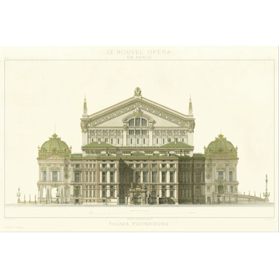 Paris Opera House I - Wrapped Canvas Print