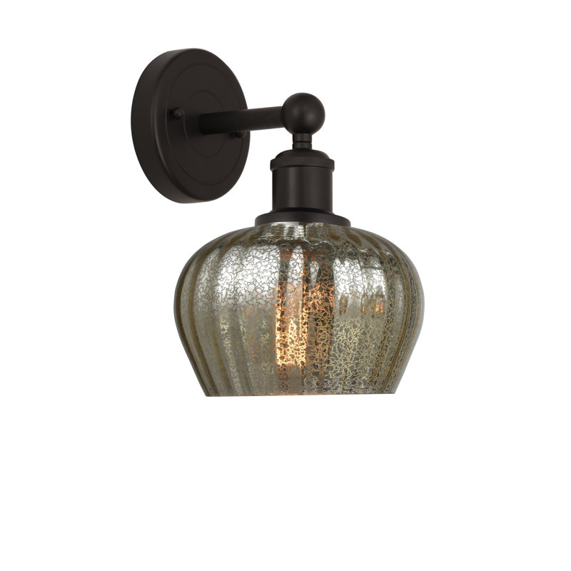 Canute Armed Sconce, Mercury, Oil Rubbed Bronze