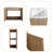 36" Wall Mounted Double Bathroom Vanity Set With Resin Sink，A Small Storage Shelf And Wall Cabinets-2107958221
