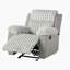 Fauteuil oscillant inclinable manuel transitionnel de style transitionnel gris-976249035