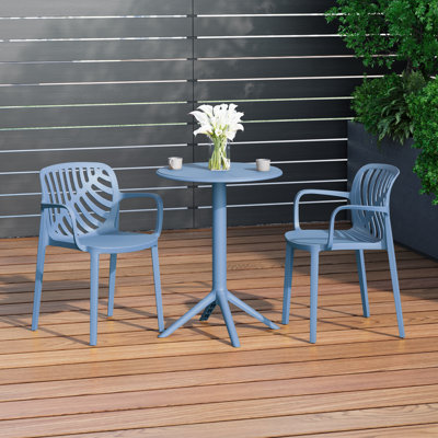 2-Person Outdoor Round Dining Set