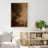 Rich Dark Brown and Warm Golden Brown Blended Wall Accent – Pictures Framed Canvas Print Wall Art-713094575-713094548
