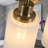 52'' 8-Light Gold Bathroom Vanity Light Modern Wall Sconce with Milky White Frosted Glass Shades-1000686552-1000686544
