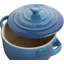 Le Creuset Stoneware Set of 4 - 8 oz. Mini Round with Lids and Cookbook-10538312