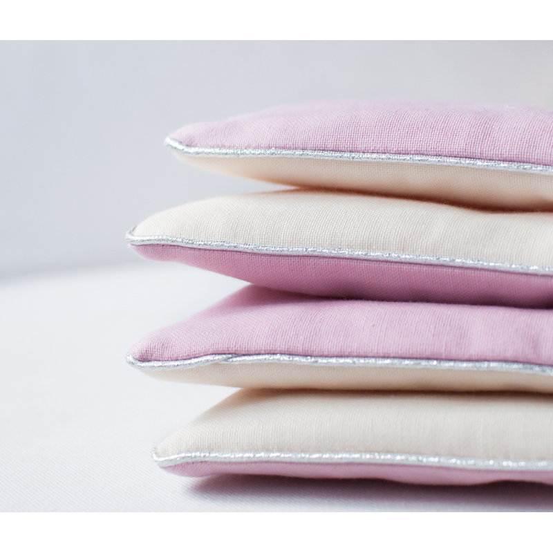 Abigayle Cotton 110cm L Changing Mat, Pink/Ecru