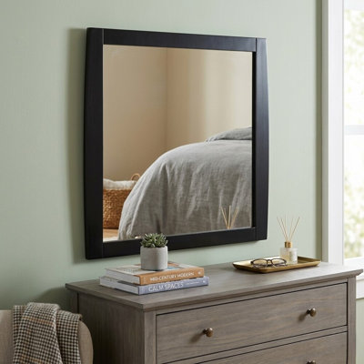 Marbre noir lustré 32,38 po Marlee X P 36 po Miroir H Cottage